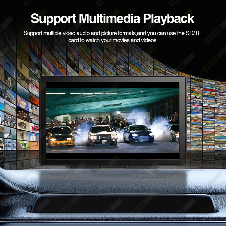 9 inch Car Radio Multimedia Video Player CarPlay Android Auto IPS Touch Screen AUX Input Bluetooth MirrorLink Universal