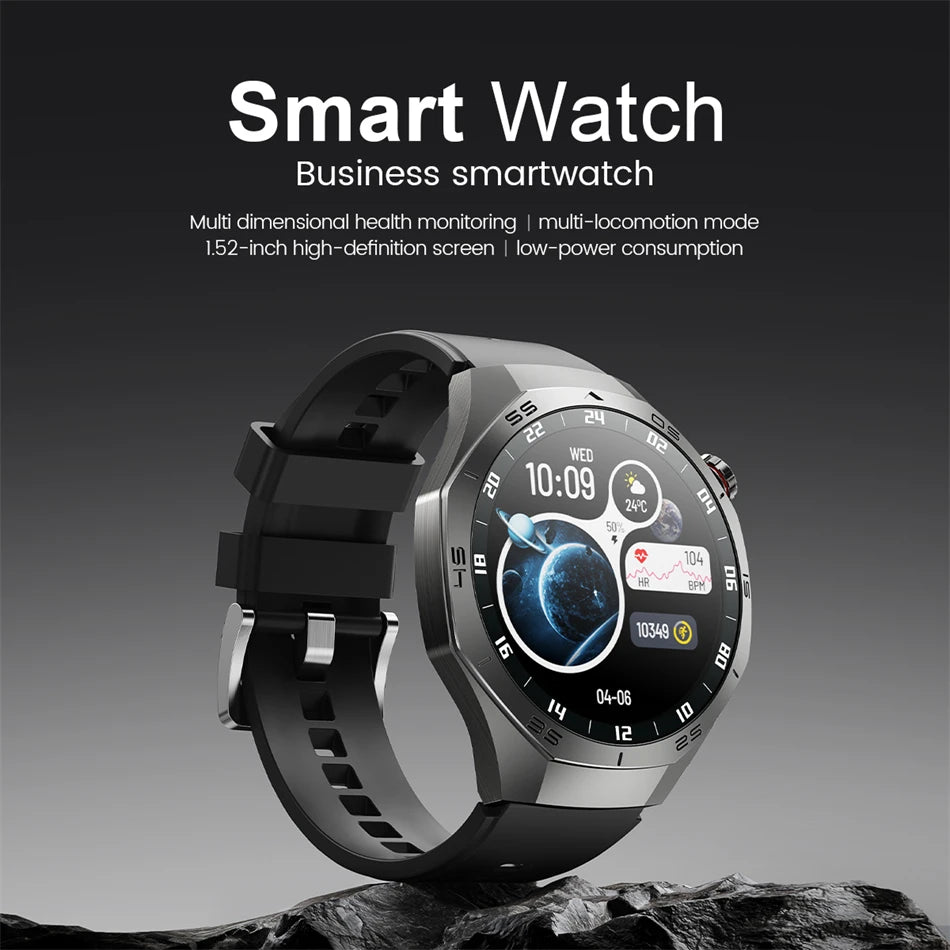 New GT5 Pro Sport Smart Watch Men HD AMOLED Screen GPS Motion Trajectory Heart Rate Bluetooth Call 1.52" NFC SmartWatch IP68+box