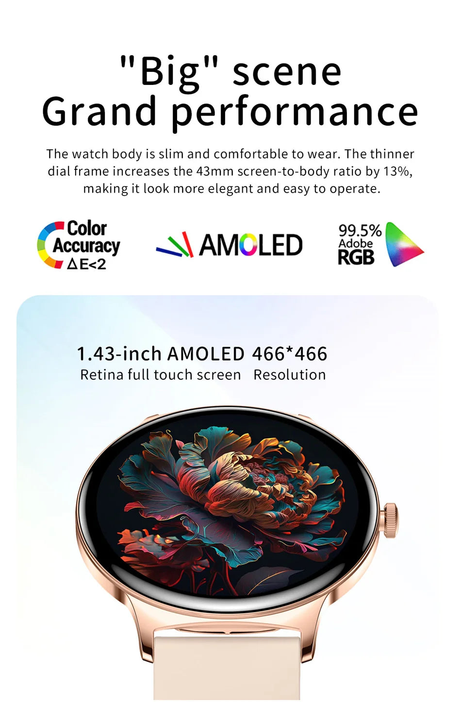 2025 New Ultra Slim AMOLED Smart Watch Women Screen Always Display Time Heart Rate BT Calling High-end Fashion Smartwatch IOS