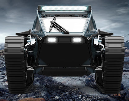 JJRC C8812 / C8812 MAX RC Car Full Scale Tracked Tank Simulation 2.4G Remote Control Car Drift LED Light Off-Road RC Toy As Gift