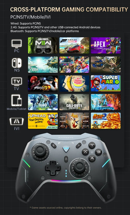 MACHENIKE G5Pro V2 Ultimate Gaming Controller Optical Trigger ABXY Button Hot-Swappable Joystick 4K Resolution For Switch PC