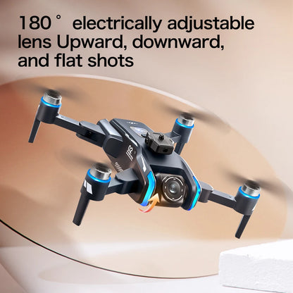 NEW XT808 4.5-Inch Larges Screen Control Drones 8K Professional HD Dual Cameras Brushless Obstacle Avoidances Foldable Quadcopte