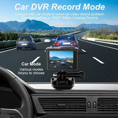 5K 4K60FPS Action Camera Dual IPS Touch LCD DVR EIS 170° 30M Waterproof 5X Zoom Sport Camera With Wireless Mic&Remote Control