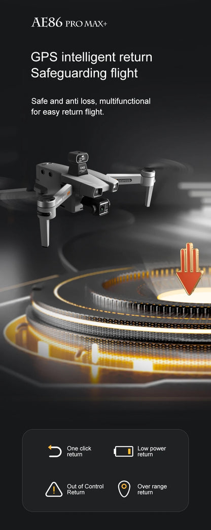 AE86 PRO MAX/S155 GPS Drone Professional 8K 3-axis PTZ Aerial Obstacle-Avoiding Brushless Motor 5G WIFI RC Quadcopter Toys