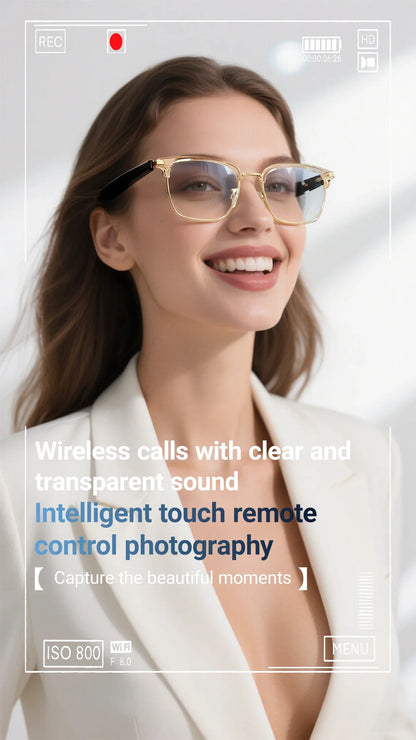 GT-33 smart glasses anti-blue light glassesTranslation Sunglasses Voice Remote Control Music Eyewear Waterproof Eyeglasses