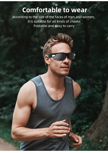 FHD Sports Video Recorder Glasses Mini Action Camera Portable Smart Cam Sunglasses Wearable Bodycam  Driving Bike Riding Outdoor