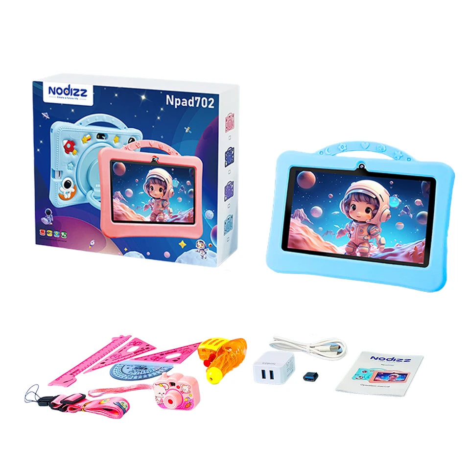 7 Inch Cartoon Pattern Kids Tablet 4+128GB 5G WiFi Learning Education Android 14.0 Tablets with Parent Control Children's Gifts