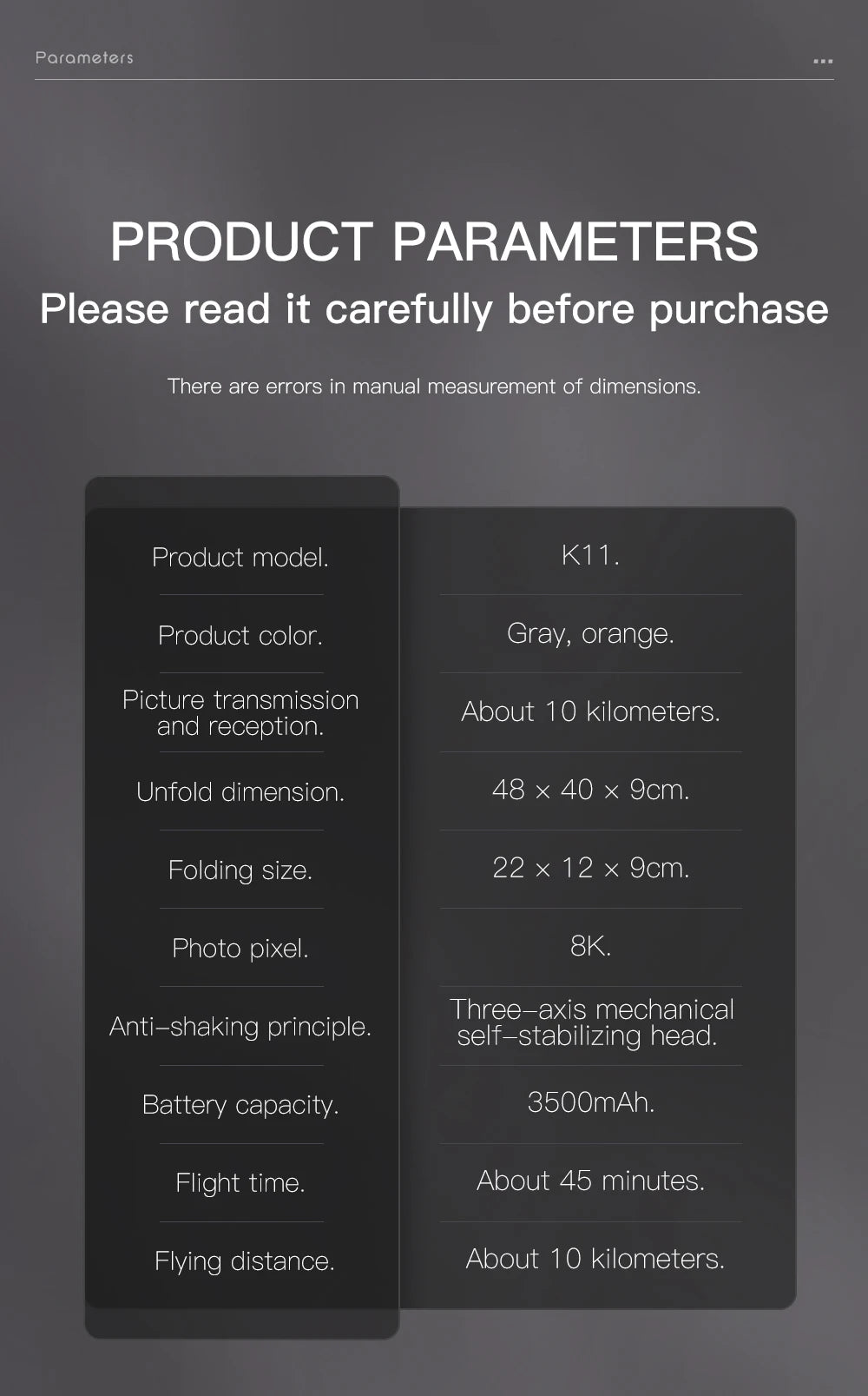 K11 Tubro Professional Drone With 8K Camera 3-Axis Gimbal Obstacle Avoidance Touch Screen FPV Drone Brushless GPS RC Quadcopter