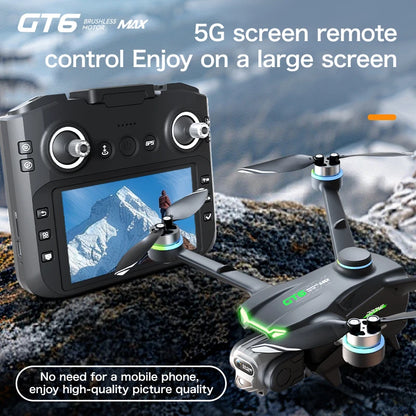 GT6 Professional Drone Long Range Flight Battery Quadcopter 4K HD Wifi Dron Aerial Photography Obstacle Avoidance Aircraft