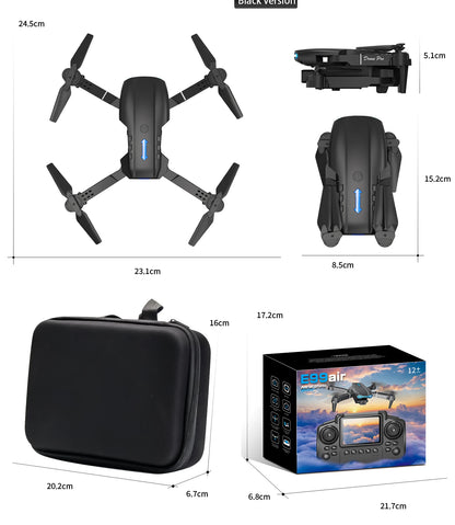 E99 Air Screen Control Drone Professional Wide RC Dron HD 4K Camera Foldable Helicopter Aircraft Quadcopter Drone Kid Gift Toys