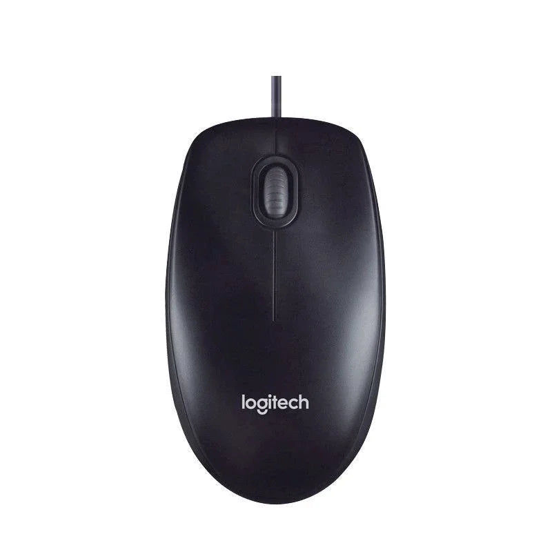 Logitech M100 Wired Mouse Ergonomic Design Comfortable Grip General Purpose for Home Business Office Everyday Use