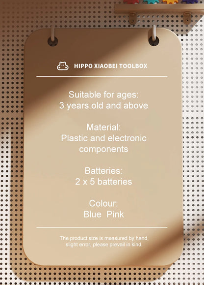 Children's Tool Set with Electric Toy Drill Kids Power Construction Toy Pretend Play Toy Tools Kit for Toddler Boys Girls Child