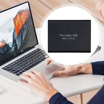 500GB Portable SSD High Speed External Hard Drive Portable Hard Drive Lightweight Design Mass Solid Drive for Phone Laptop