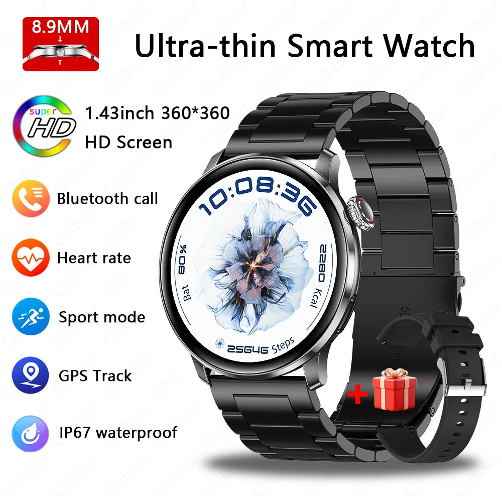 Fashion Women Bluetooth Call Smart Watch DIY Dial Health Monitoring Full Screen Touch Smartwatches 2025 New Android IOS