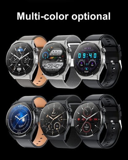LIGE NFC Smart Watch Men AMOLED HD Screen Wireless Charging Heart Rate Bluetooth Voice Assistant Sports Watches Men Smartwatch