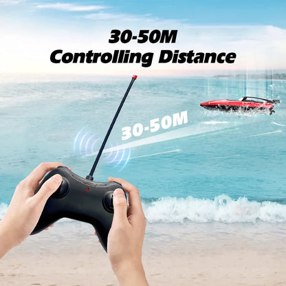 High Speed Remote Control Boat | Dual Motor Waterproof - Boy Toys