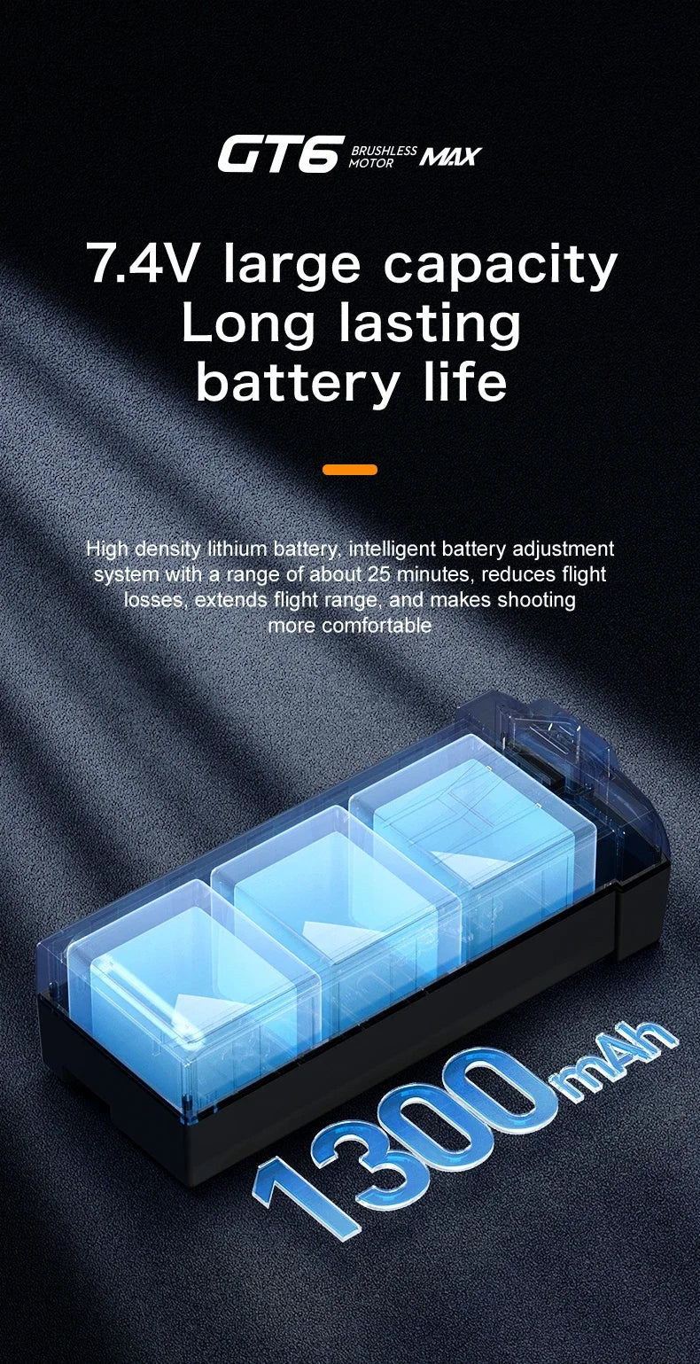 GT6 Max drone screen remote control GPS positioning high-definition aerial photography brushless motor flight play