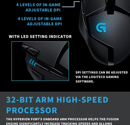Logitech (G) G402 gaming mouse wired mouse e-sports mechanical macro programming mouse CSGO eating chicken computer competitive