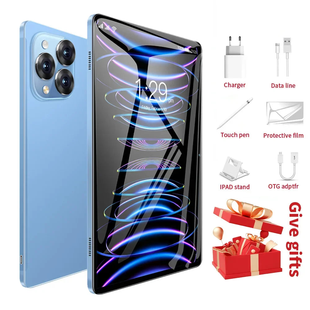 Android Tablet, 11 Inch Android 15 Tablet with Keyboard, 24GB+128GB, 2TB Expand, 8000mAh, 5MP+13MP, 5G WiFi, Mi IPS Touch Screen