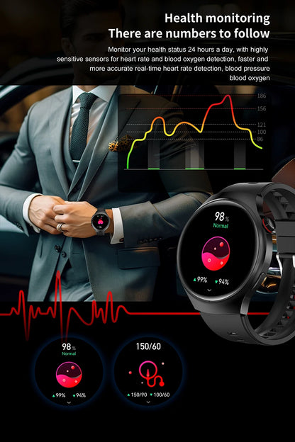 2025 New Men Smart Watch NFC Watch S10 Pro GPS 360*360 HD Screen AMOLED Heart rate BT Call Health Monitoring Women Smartwatches
