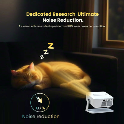 Digital Projector Android With Holder HD Video Smart Projector Outdoor with HDMI USB Wireless Connection for Home Cinema Out