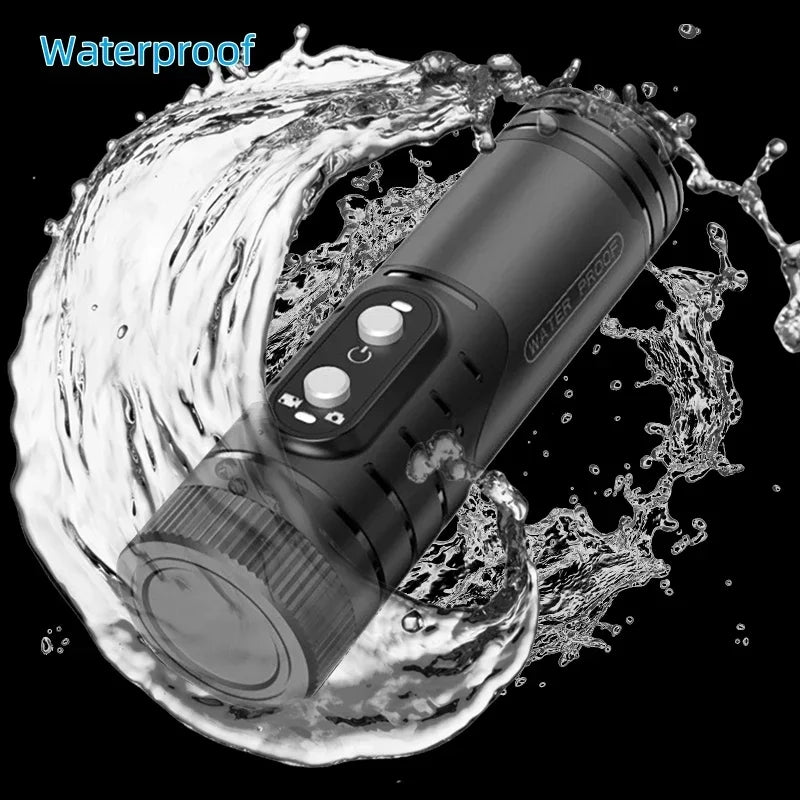 Anti Shake Shotgun Camera 4K 1080P Outdoor Hunting Camera Sport DV WiFi Motorcycle Bike Helmet Camera Action Cam With Flashlight