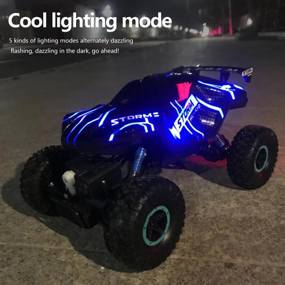 1:16 RC Car  2.4G Four Wheel Drive High-Speed Remote Control Drift Racing Car With LED Lights 4WD RC Car Model Toys for Boys Kid