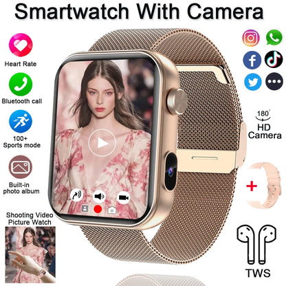 2025 New Smartwatch with Camera 32Mb+512MB Memory Recording Video Multifunctional Watch Men's Sports Smart Watch Women's