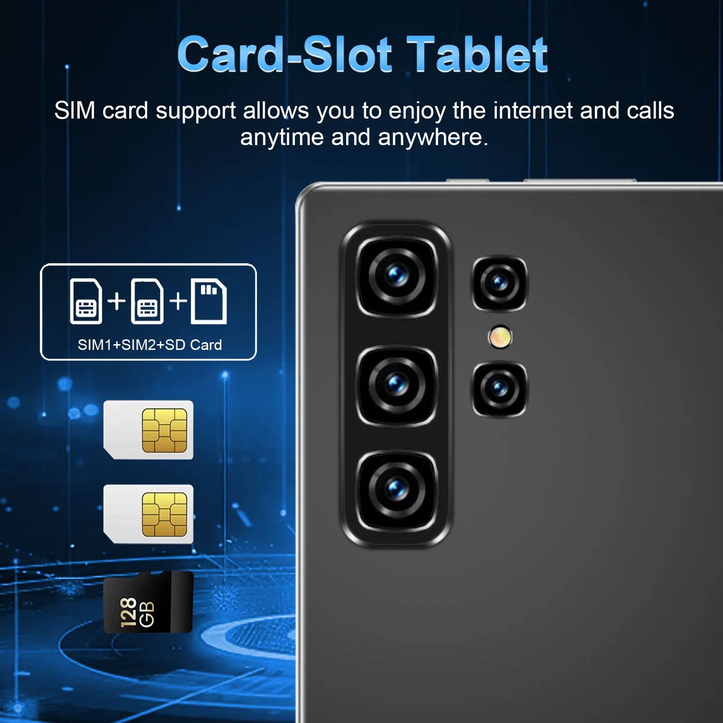 2025 Tablet Android 20000mAh 10.36 inch Global Version 22GB+2TB New Network 14 Core Android 13.0 Wifi Tablet