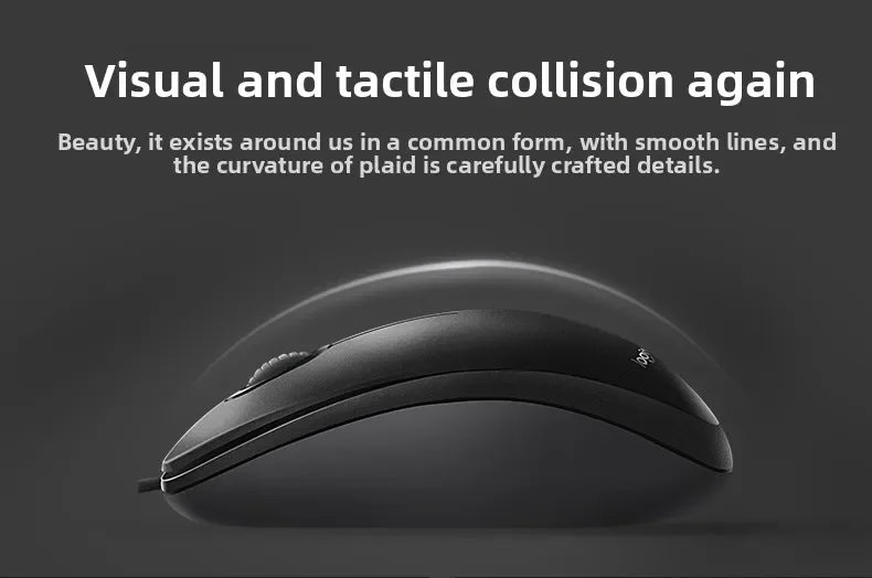 Logitech M100 Wired Mouse Ergonomic Design Comfortable Grip General Purpose for Home Business Office Everyday Use