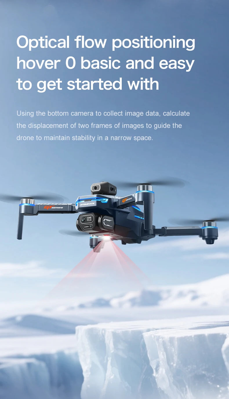 New GT8 Drone 8K Professional HD Camera Aerial FPV Intelligent Avoiding Obstacle Large Screen Remote Control Folding RC Dron Toy