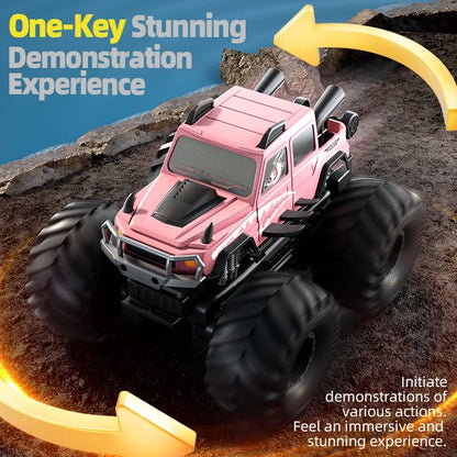 KBDFA Q215 Amphibious RC Car 2.4G 4WD Remote Control Truck Climbing Off Road Waterproof Armored Vehicles Kid Toys Gift