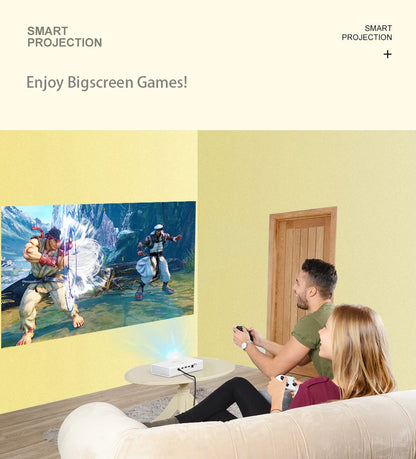 Smartldea V6 3D 4K Projector Android Wifi Daytime Proyector native 1280*800 Auto Focus Full HD 1080p portable smart game Beamer