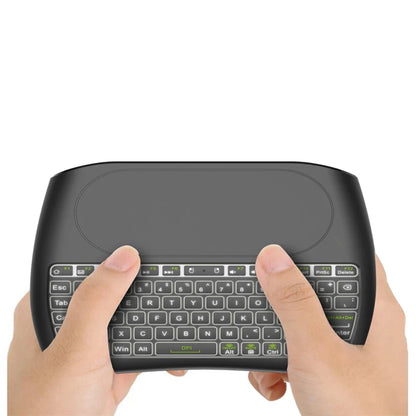 Mini Keyboard with Touch Pad 79 Keys 2.4G Wireless Colorful Backlight Rechargeable Keyboard Computer PC Laptop Portable Keyboard