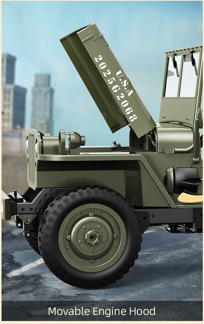 JJRC C8815 RC Car 1/10 WILLYS 1941 4WD RTR RC Crawler 2.4G Remote Control Car Off-road Climbing Military RC Truck Toys Gift