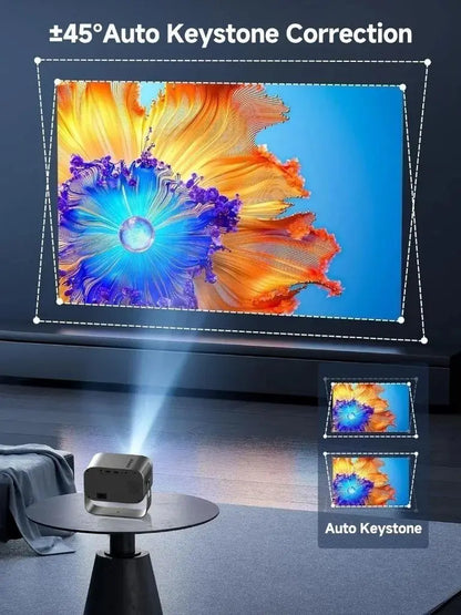 Projector 4K Android11.0 380 ANSI Native 1080P Wifi6 BT5.0  Home Cinema Outdoor Portable Projector