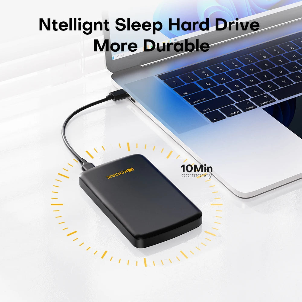 KODAK External Hard Drive 1T 500GB USB3.0 High Speed Gaming Storage Portable External Disk for Laptop Desktop PS4 PS5