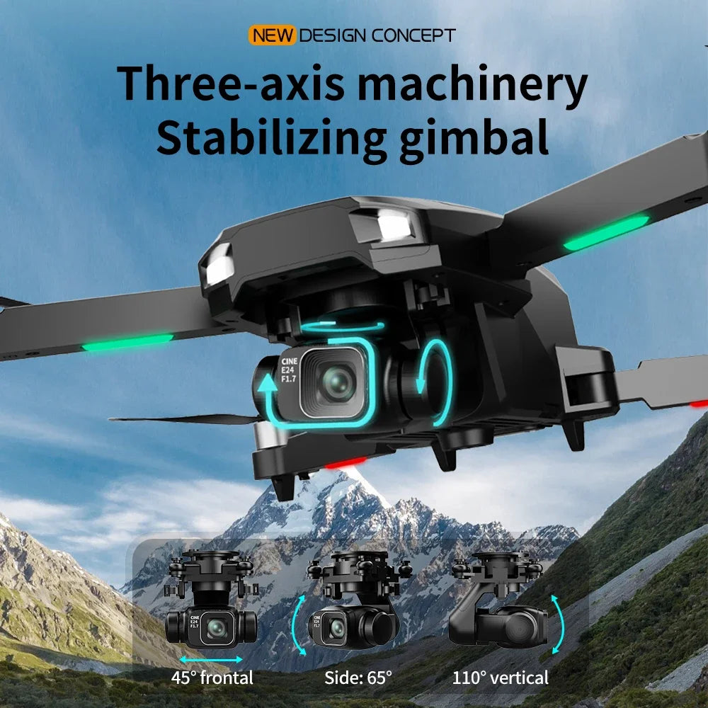 F204 New Original Upgrated RC Drone with 8k professional HD camera 5G WiFi Brushless laser barrier avoidance Folding quadcopter