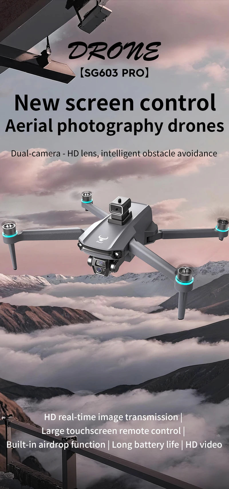 GPS Drone with Touch Screen EIS Camera Anti-shake 8K Aerial Brushless Drones 5G GPS 8K HD Cameras Large UAV Dron RC Quadcopter