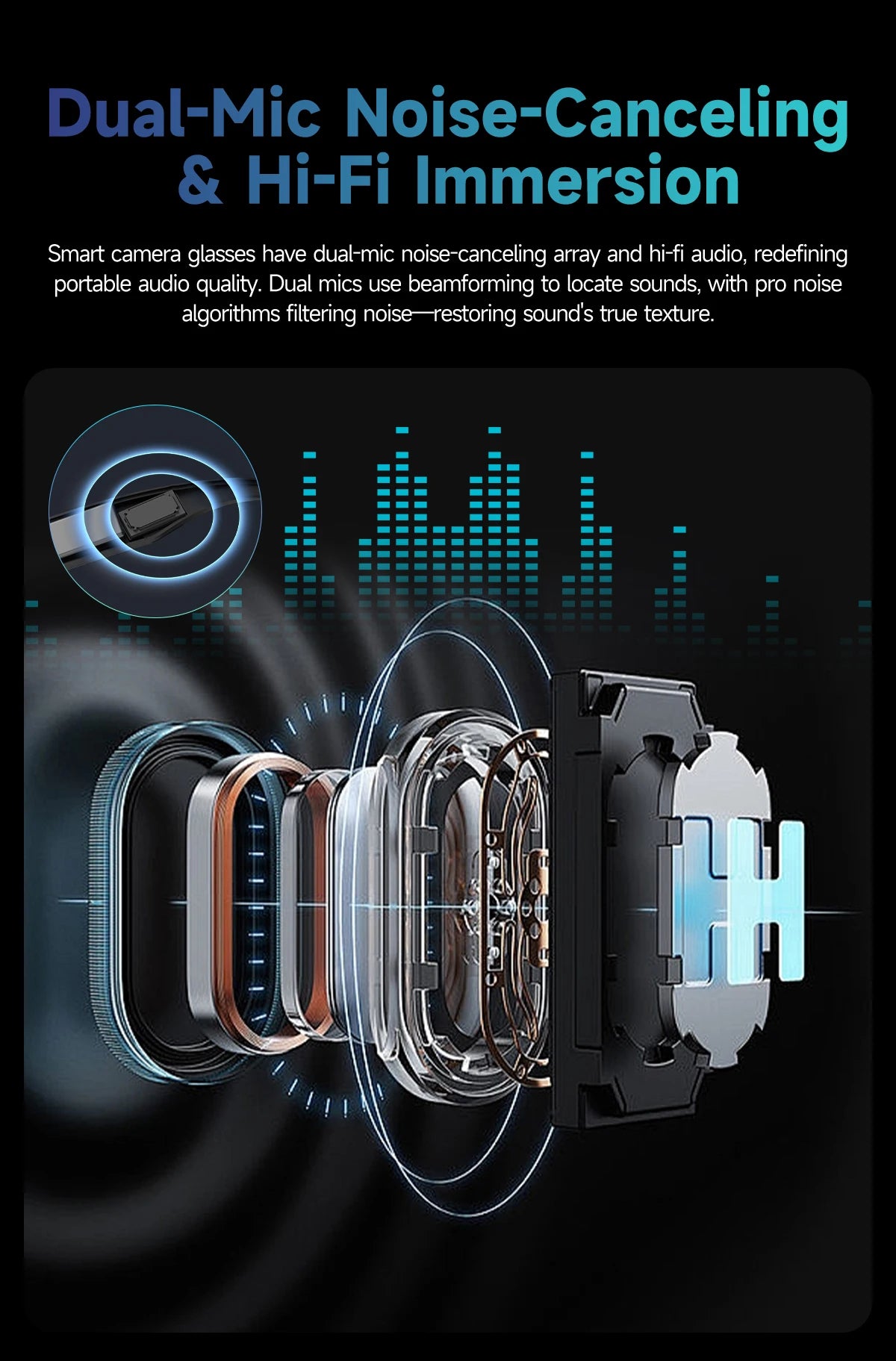 2025 New Smart Glasses Recording Videos AI Photo Recognition Translation Call Sunglasses Men Women Waterproof Bluetooth Glasses