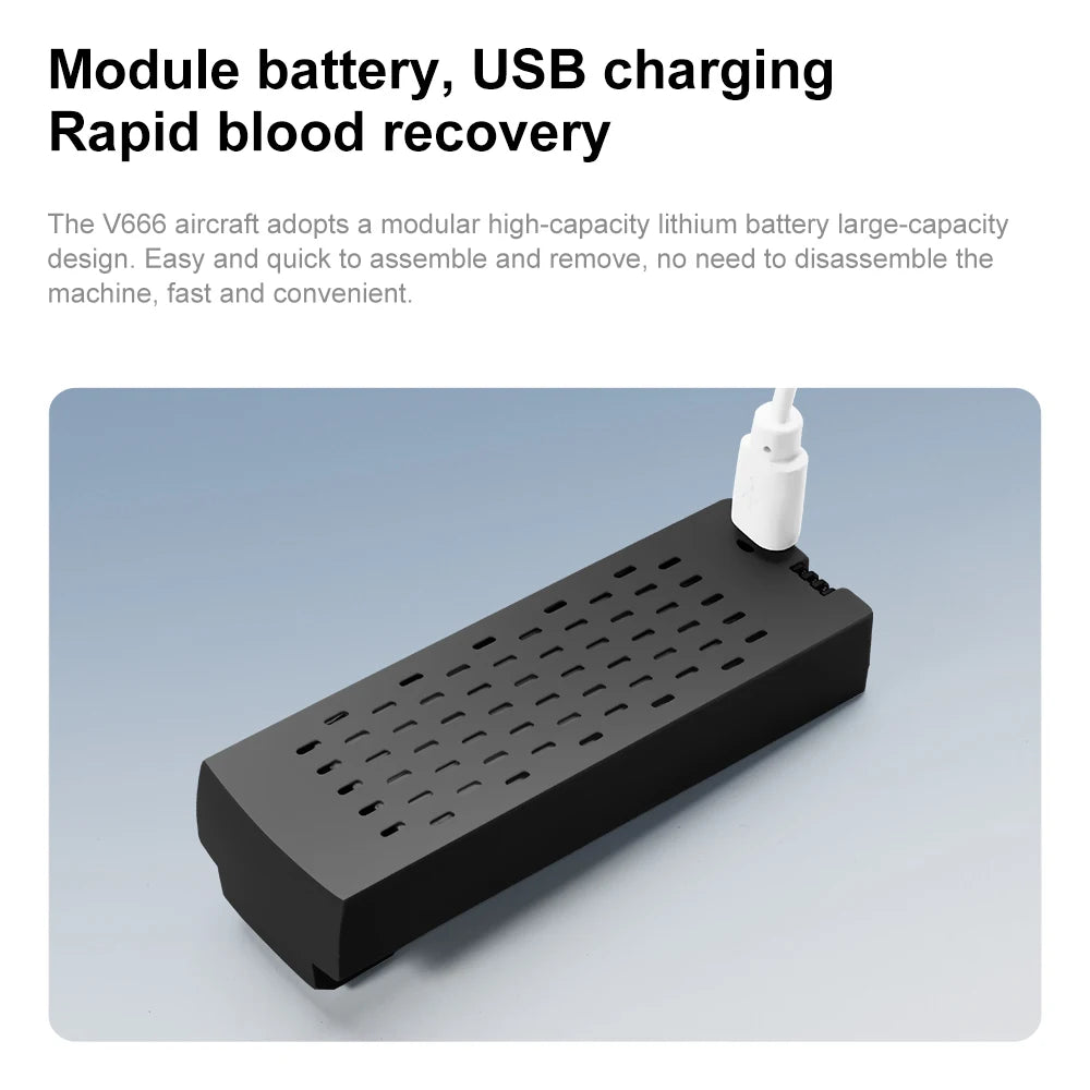 V666 Drone 4k HD Camera ESC 180° Aerial Aircraft Brushless RC Quadcopter Air Pressure Fixed Height Remote Control Airplane Gift