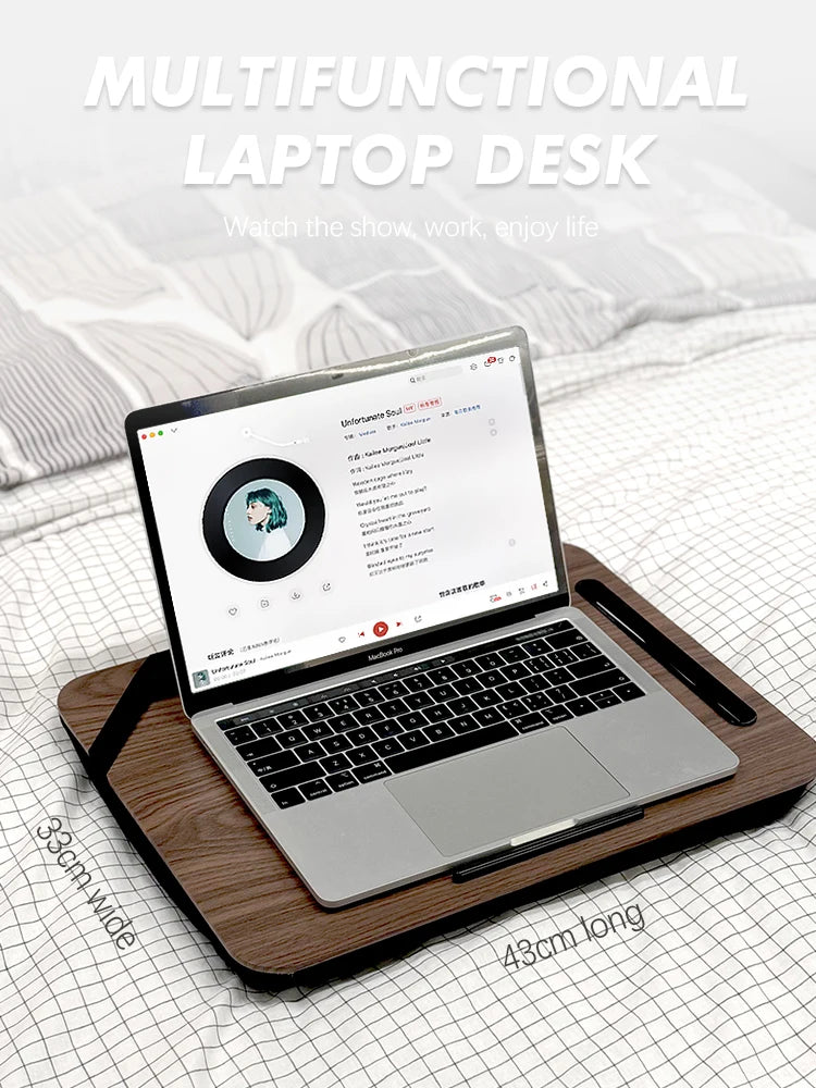 Laptop Desk Lazy Person Laptop Desk Portable With Handheld Ipad Slot Phone Slot Suitable For Bed Sofa Car