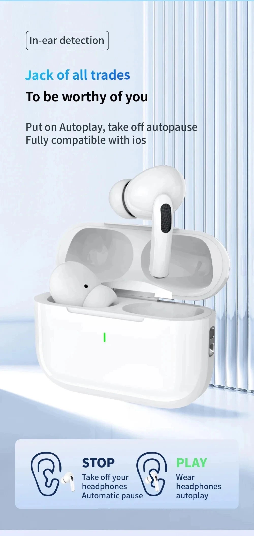 For Original Air Pro5 TWS Max Wireless Bluetooth Earphones In Ear Earbuds Sport Noise Cancelling Headset For iPhone Android