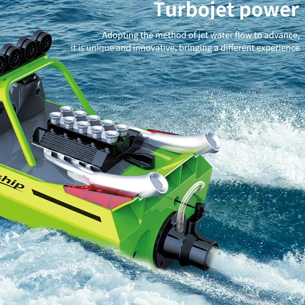 TY725 RC Boat TURBOJET PUMP High-Speed Remote Control Jet Boat Low Battery Alarm Function Adult Children Toys Gift