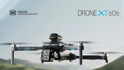 XT606 GPS Screen Control Brushless Drone 5G Optical Streaming Folding HD Dual Camera Screen Large 4.3 Inch One Key Return Flight