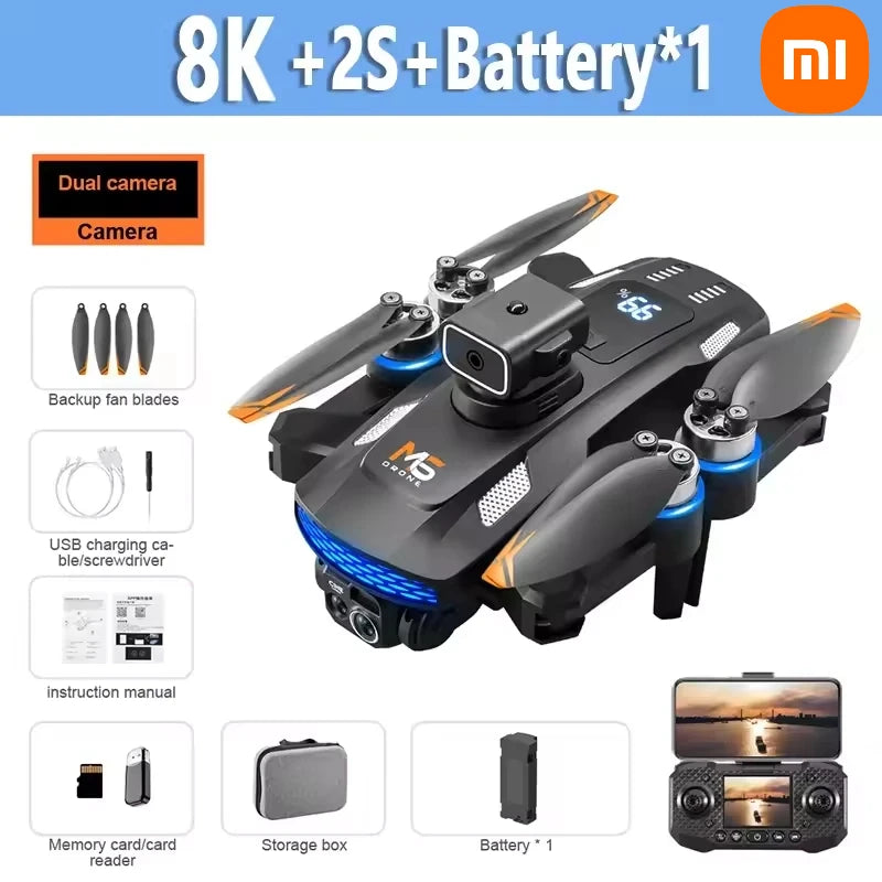 Xiaomi Mijia M6 Drone Professional 8K Camera Dron 5G With Screen Remote Control Rc Dron Avoidance Aerial Quadcopter Kid Toy Gift
