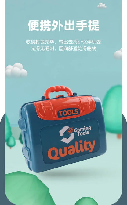 ParentChild Engineer Toybox Operable Electric Tools Safe Plastic Family DIY Game Unisex Design