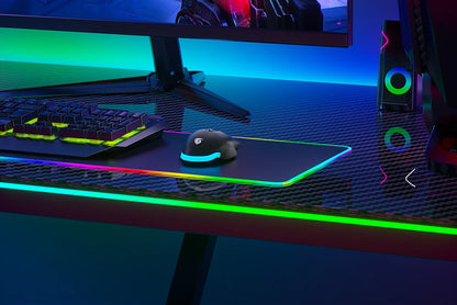 Wireless Game Mouse 12800DPI 1000Hz BT/2.4G/Wired 7 Buttons Macro Mouse for E-sports Ergonomic Design RGB Backlit