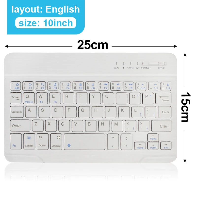 Bluetooth Wireless Keyboard Mini Keyboard For MacBook iPad  2.4G Rechargeable Gaming Receiver For Android iOS Windows