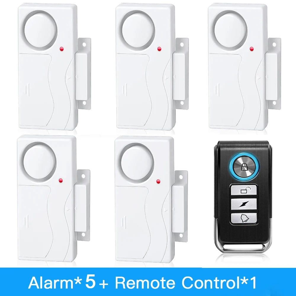 Camaroca Door Window Entry Security Wireless Remote Control Burglar Alarm Magnetic Sensor Alert System Security Protection